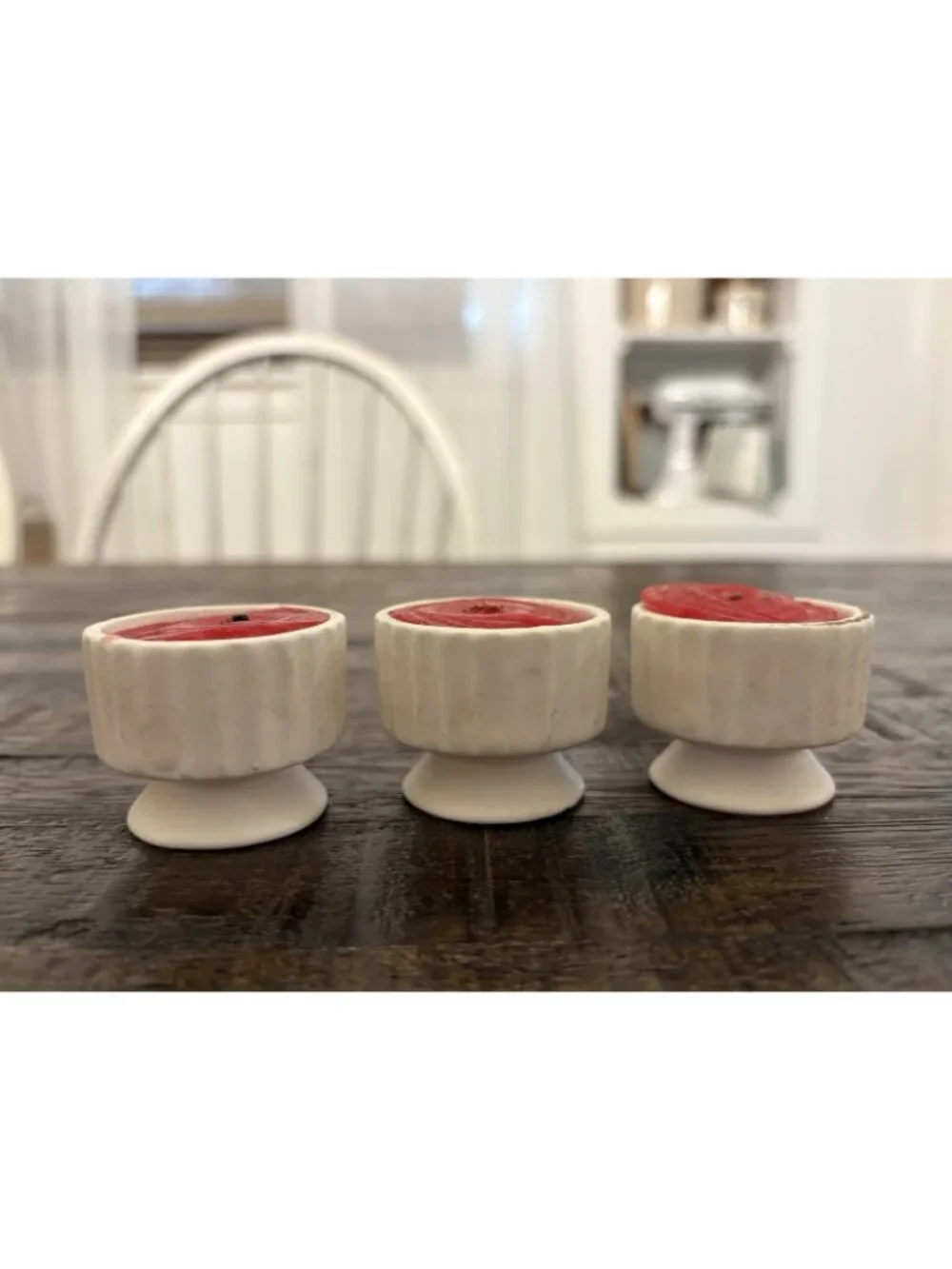 Vintage Holt Howard Holly Candle Holders Christmas Decor Set Of 3